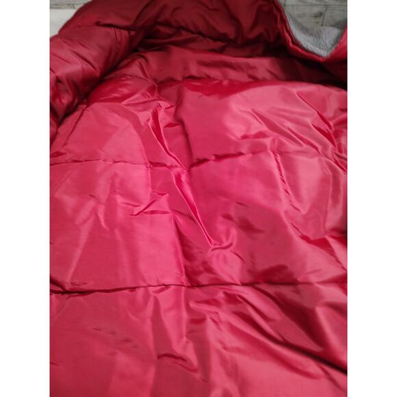 Trader Bay Men's reversible Puffer style Vest in Red and Gray 4 pocket Large - Picture 7 of 11